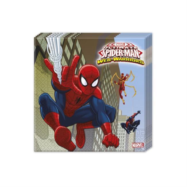 16 Lı Spiderman / Örümcek Adam Web Warriors Kağıt Peçete