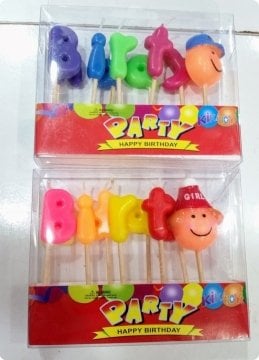 Birth Day Boy/Girl Doğum Günü Pasta Mumları