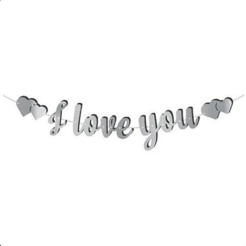I Love You  Banner & Yazı