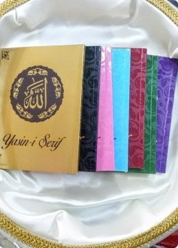 1 Paket 12x16,5 Cm Parlak Kapaklı Yasini Şerif Kitabı