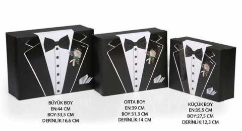 DAMAT BOHÇA KUTUSU ÇİÇEKLİ 3 LÜ SET