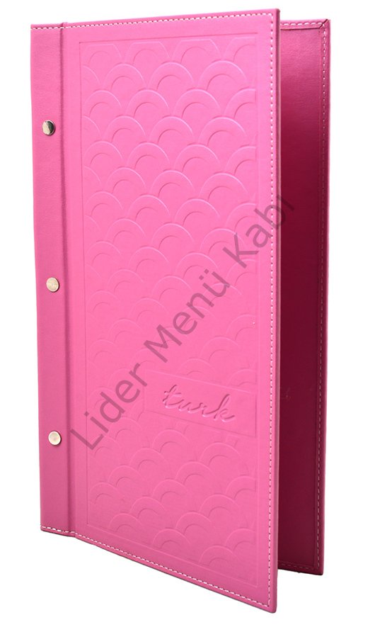 Kod: 0285 Vidalı Düz Model Sıcak Baskılı Menü Kabı (19x31 cm)