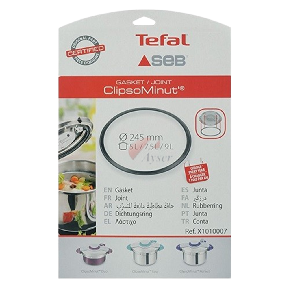 Tefal ClipsoMinut 5L, 7.5L, 9L Lastik X1010007