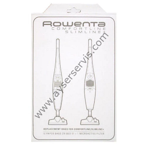 Rowenta Slimline, Comfortline Elektrikli Dikey Süpürge Toz Torbası 10'lu ZR002201