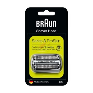 Braun 32S Tıraşlayıcı Elek Bıçak Bloğu, Gümüş