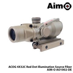 Dürbün ACOG 4X32C Red Dot Illumination Source Fiber-TAN AIM-O AO1002-DE