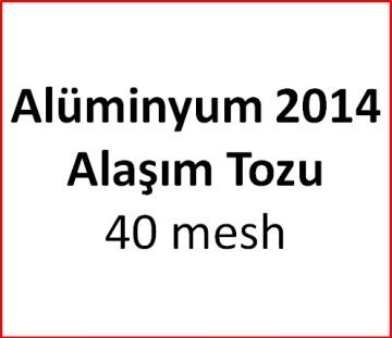 Alüminyum 2014 Alaşım Tozu