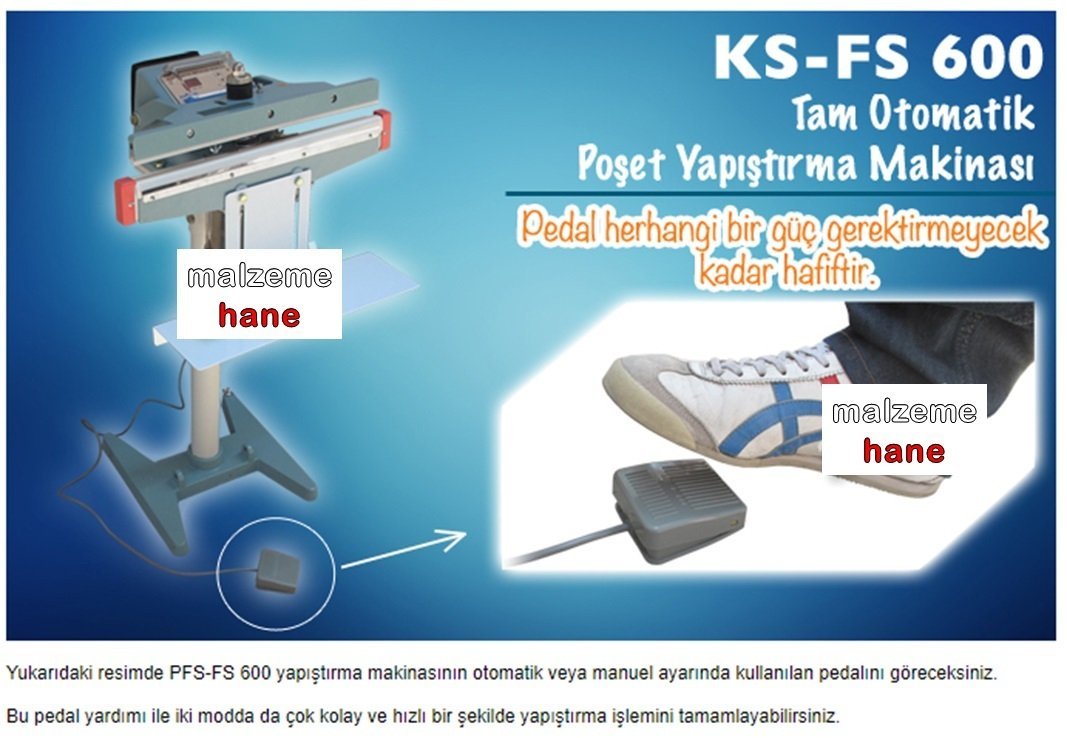 PFS-FS600 Tam Otomatik Poşet Yapıştırma Makinası