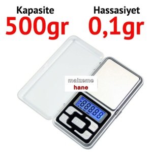 Pocket Mh Hassas Cep Terazisi - Hassasiyet: 0.1 gr. Max: 500 gr.