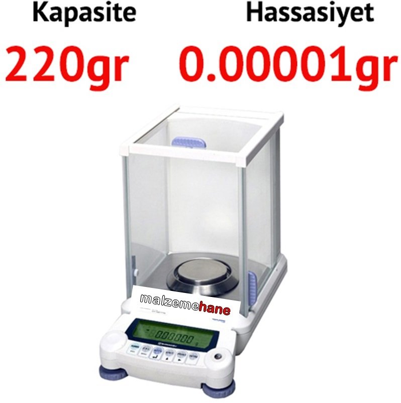 SAUW-220D Yarı Mikro Terazi - Hassasiyet: 0.00001 gr. Max: 220 gr.