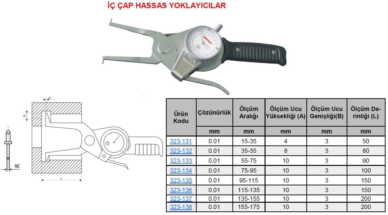 İç Çap Hassas Yoklayıcı 75-95mm