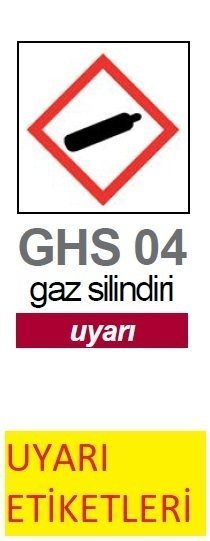 İsolab uyarı etiketleri - GHS 4 - uyarı - 37 x 52 mm (250 etiket)