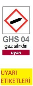 İsolab uyarı etiketleri - GHS 4 - uyarı - 37 x 52 mm (250 etiket)