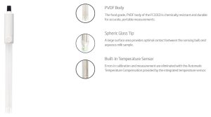 HANNA FC101D Gıda bakımı pH / Süt için Sıcaklık Elektrodları (HI99162 kullanınız)