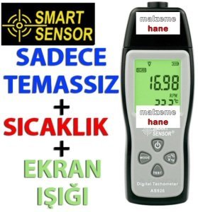 Smart Sensor AS 926 Temassız Devir Ölçer Takometre