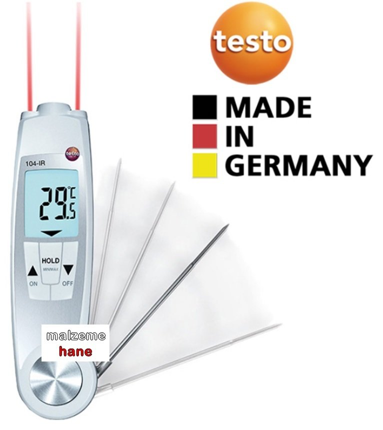 Testo 104-IR Hem Lazerli Hem Problu Gıda Termometresi