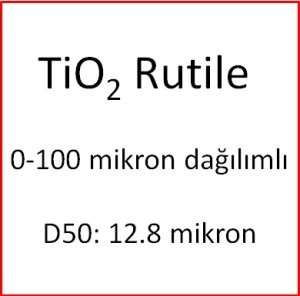 Rutile Titanyum Dioksit TiO2 0-100 mikron