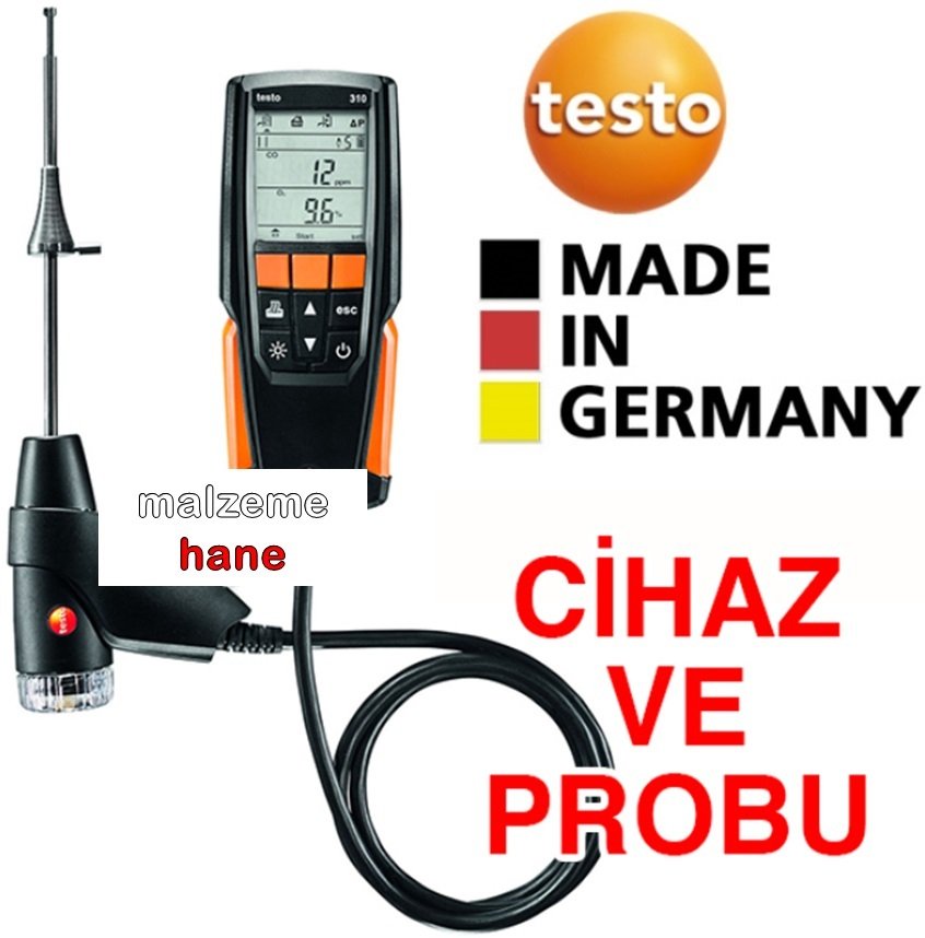 Testo 310 Baca Gazı Analiz Cihazı (Cihaz ve Probu)