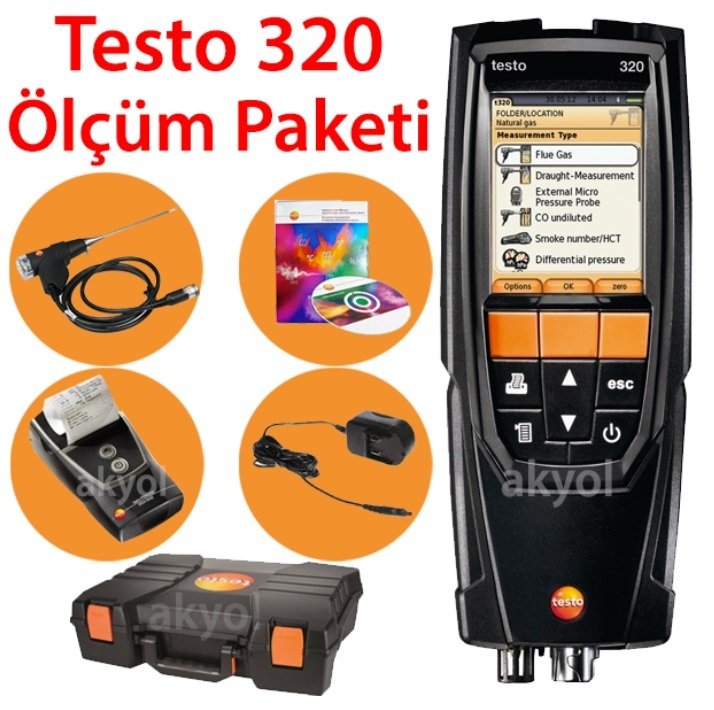 Testo 320 Baca Gazı Analiz Seti