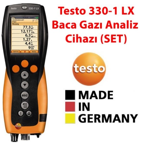 Testo 330-1 LX Baca Gazı Analiz Cihazı (SET)