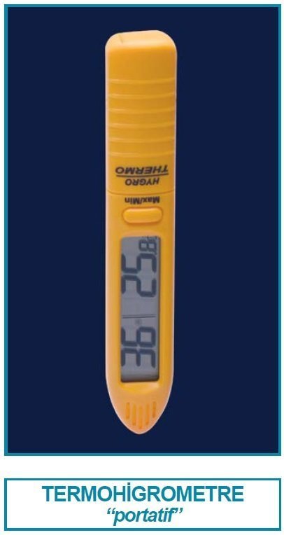 İsolab termohigrometre - portatif (1 adet)