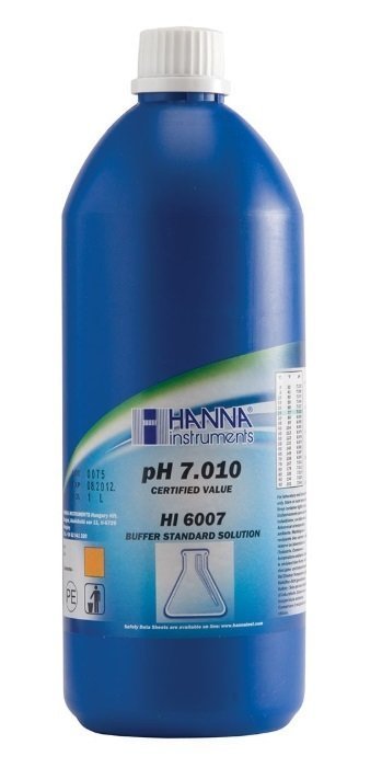 HANNA HI6007-01 pH 7.010  -  25oC Millesimal Calibration Buffer, 1 L