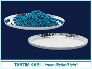 İsolab tartım kabı - alüminyum - çap 100 mm (50 adet)