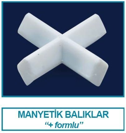 İsolab manyetik balık - artı biçimli - 37 x 37 mm (1 adet)