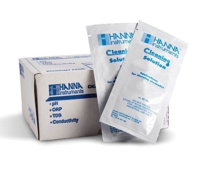 HANNA HI70000P Electrode Rinsing Solution Sachets, (25 x 20 mL)