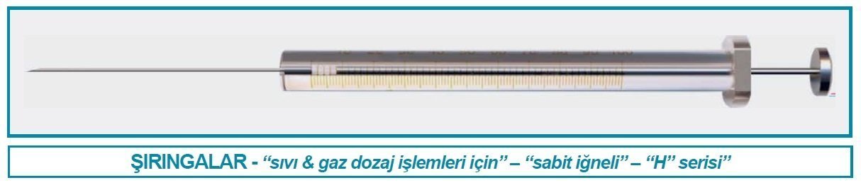 İsolab şırınga - sabit iğneli - seri H (1 adet)