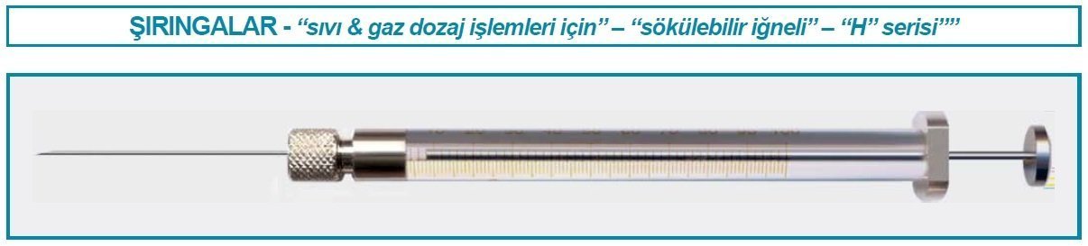 İsolab şırınga - sökülebilir iğneli - seri H (1 adet)