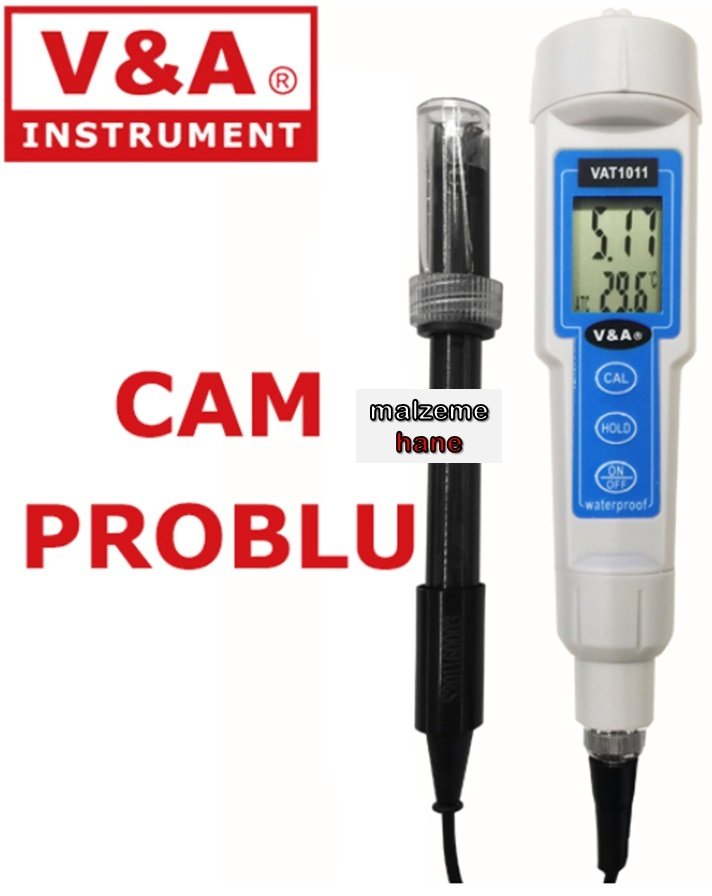 V&A VAT1011 Cam Problu Harici Kablolu Ph Metre