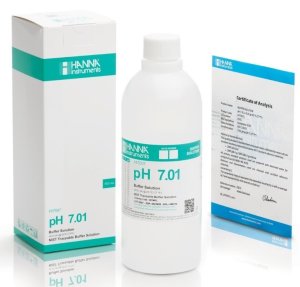 HANNA HI7007L/C pH 7.01 -  25oC  Calibration Buffer with Certificate of Analysis, 500 mL bottle