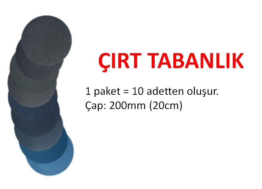 Zımpara için çırt tabanlık 200mm (20 cm)