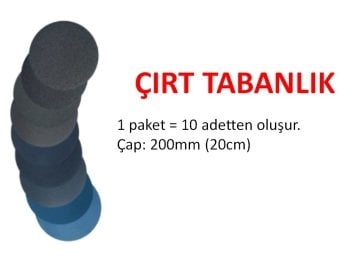 Zımpara için çırt tabanlık 200mm (20 cm)