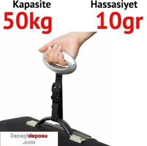 1102 Dijital Bagaj Valiz Tartısı - Hassasiyet: 10 gr. Max: 50 kg.