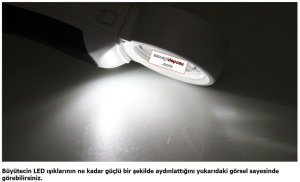 25616 Değiştirilebilir Mercekli El Tipi Büyüteç