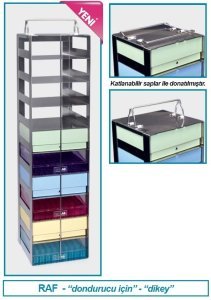 İsolab dondurucu rafı - çelik - dik model (1 adet)