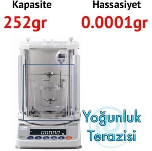 AHR-AZ Analitik Terazi + YOĞUNLUK KİTİ - Hassasiyet: 0.0001 gr. Max: 252 gr.