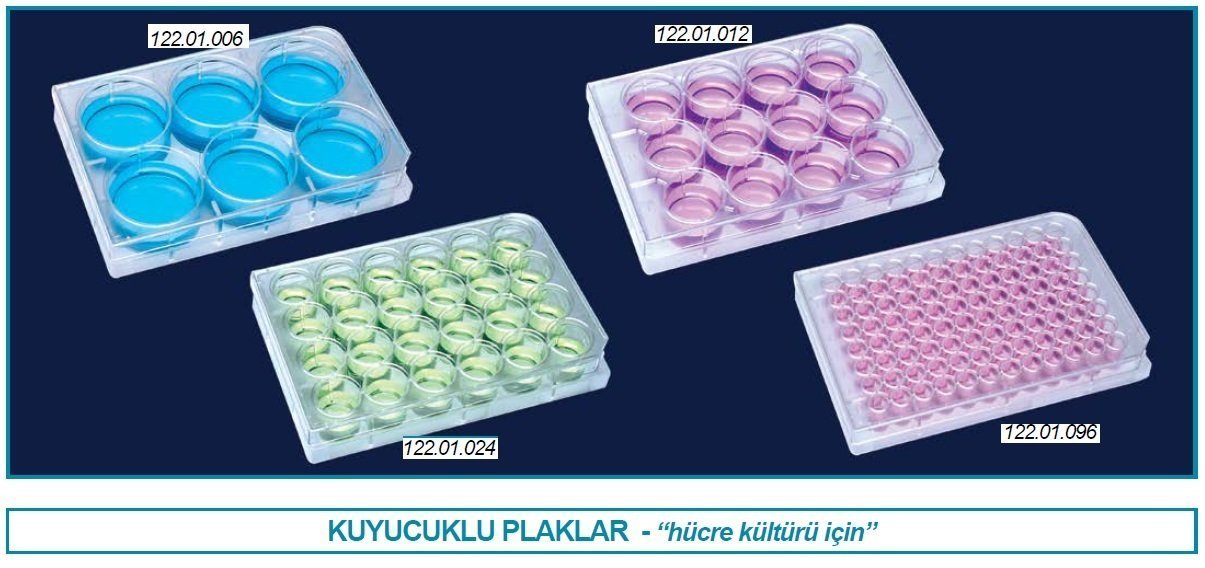 İsolab plak - hücre kültürü (50 adet)