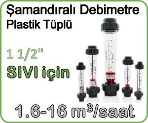 Plastik Tüplü Şamandıralı Sıvı Debimetre 1.6-16 m3/saat