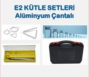 Plastik Çantalı E2 Sınıf Ağırlık Setleri