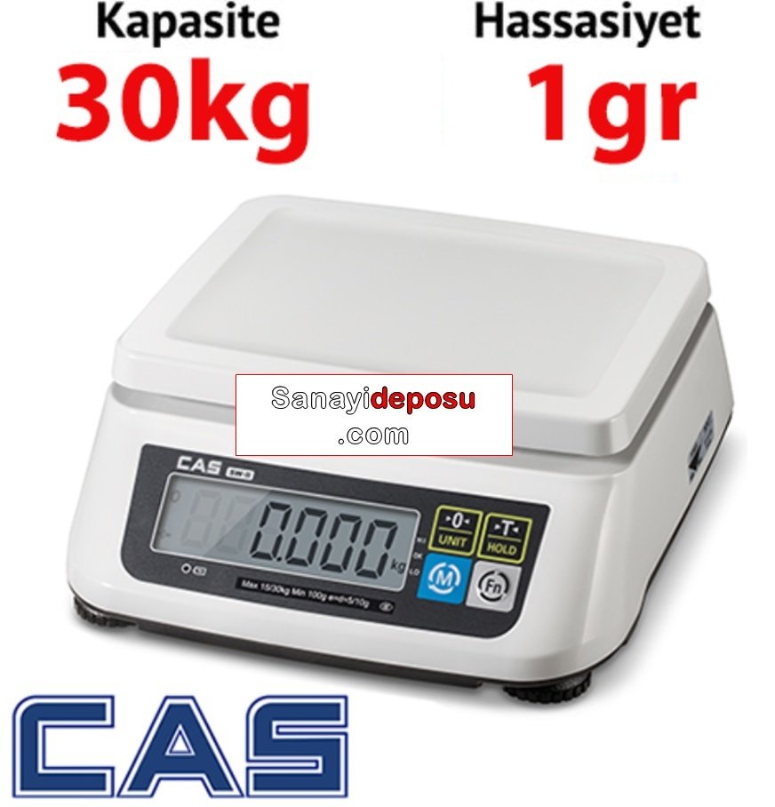 CAS SW II Dijital Hassas Terazi Hassasiyet: 1 gr. Max: 30kg