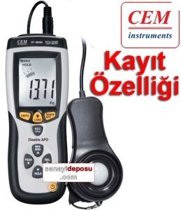 CEM DT 8809A Işık Şiddeti Kayıt Cihazı Datalogger