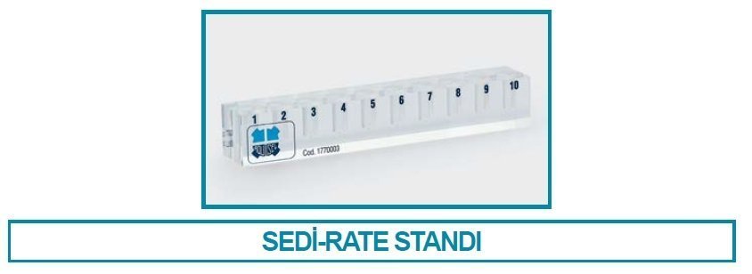 İsolab sedi-rate tüp standı- 10 tüp icin (1 adet)