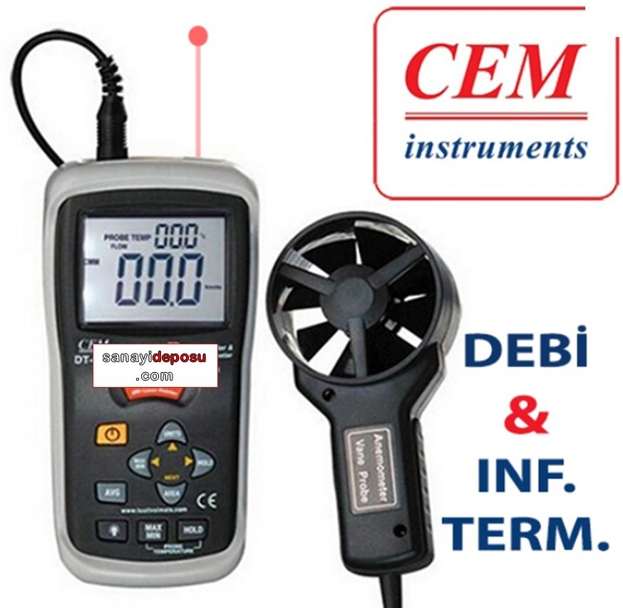 Cem DT-620 Debi Ölçer Anemometre & Infrared Termometre