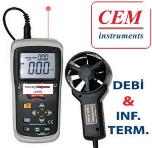 Cem DT-620 Debi Ölçer Anemometre & Infrared Termometre