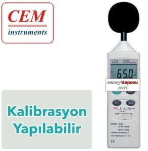 CEM DT-8850 Kalibrasyon Yapılabilen Ses ve Gürültü Ölçüm Cihazı