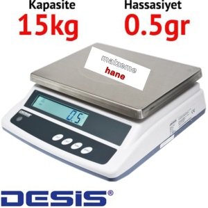 Desis ATW Dijital Hassas Terazi - Hassasiyet: 0.5 gr. Max: 15 kg.