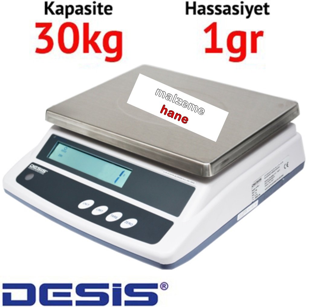 Desis ATW Dijital Hassas Terazi - Hassasiyet: 1 gr. Max: 30 kg.